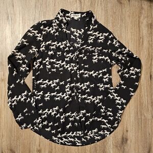 Express portofino button-down collared shirt